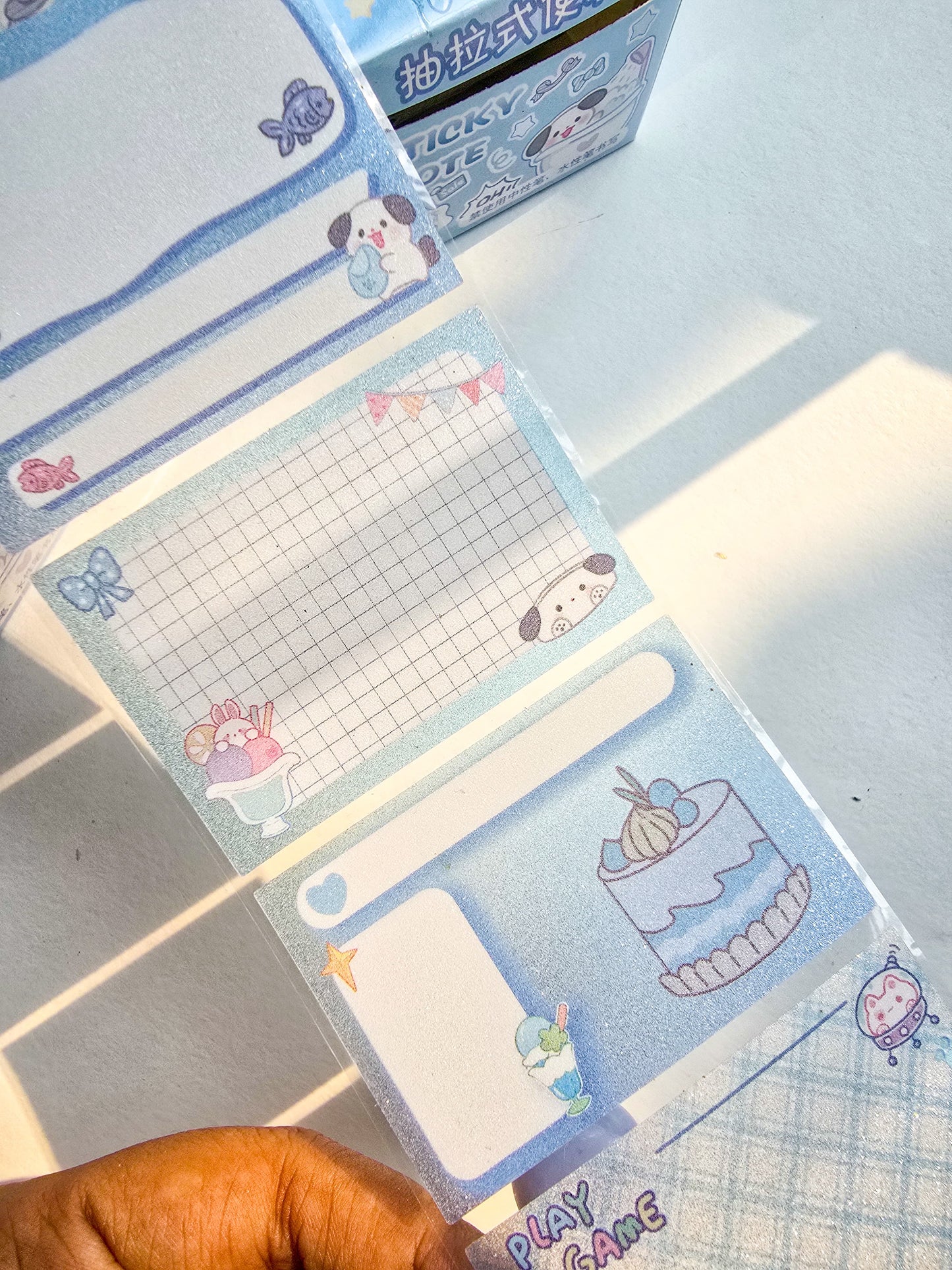 Km2759 - 1 pc Kawaii Sticker Roll Pink | 48 pcs Stickers | Pet Transparent Stickers | Bunny