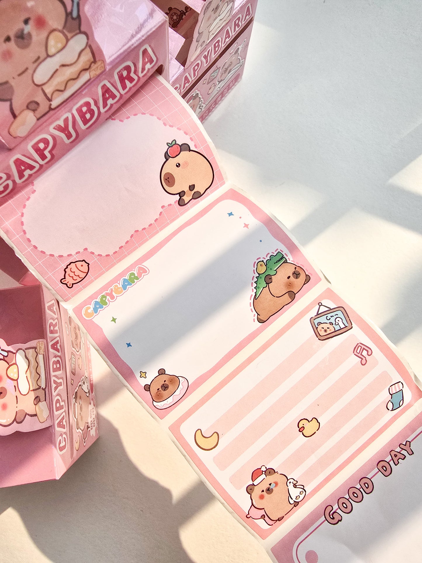 CM2757#2 1 |Rf| pc Kawaii Sticker Roll Brown | 48 pcs Stickers | Paper Stickers | CAPYBARA