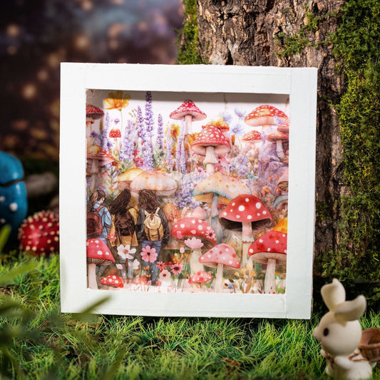 MHD-YJHD006-|RC|Mushroom Theme Transparent PET Sticker Roll | 40 mm | 2mtr