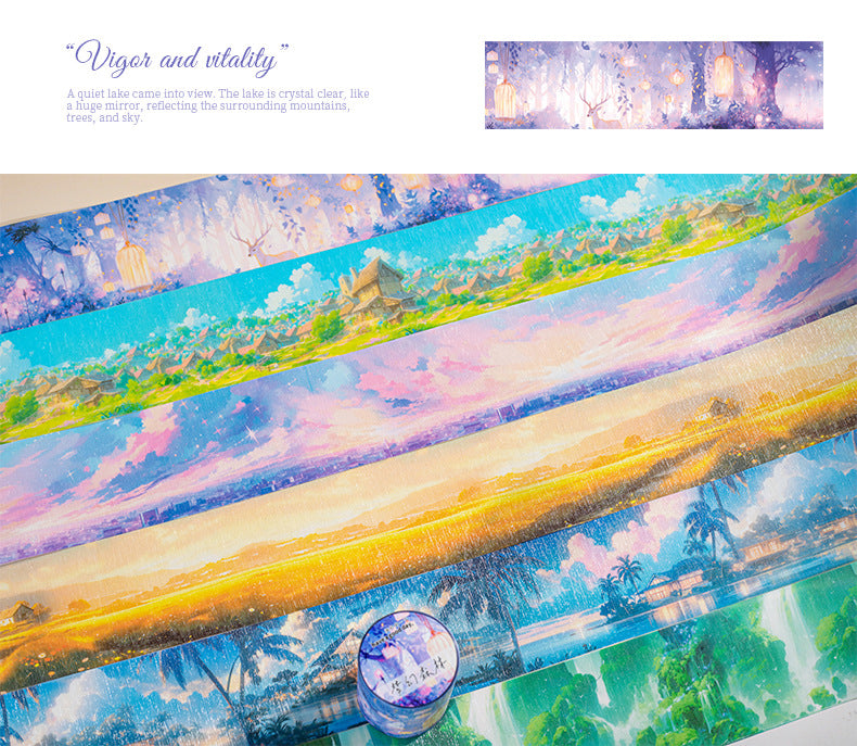 MHD-TYMJ006-|Rc| Scenery Theme Translucent PET Sticker Roll