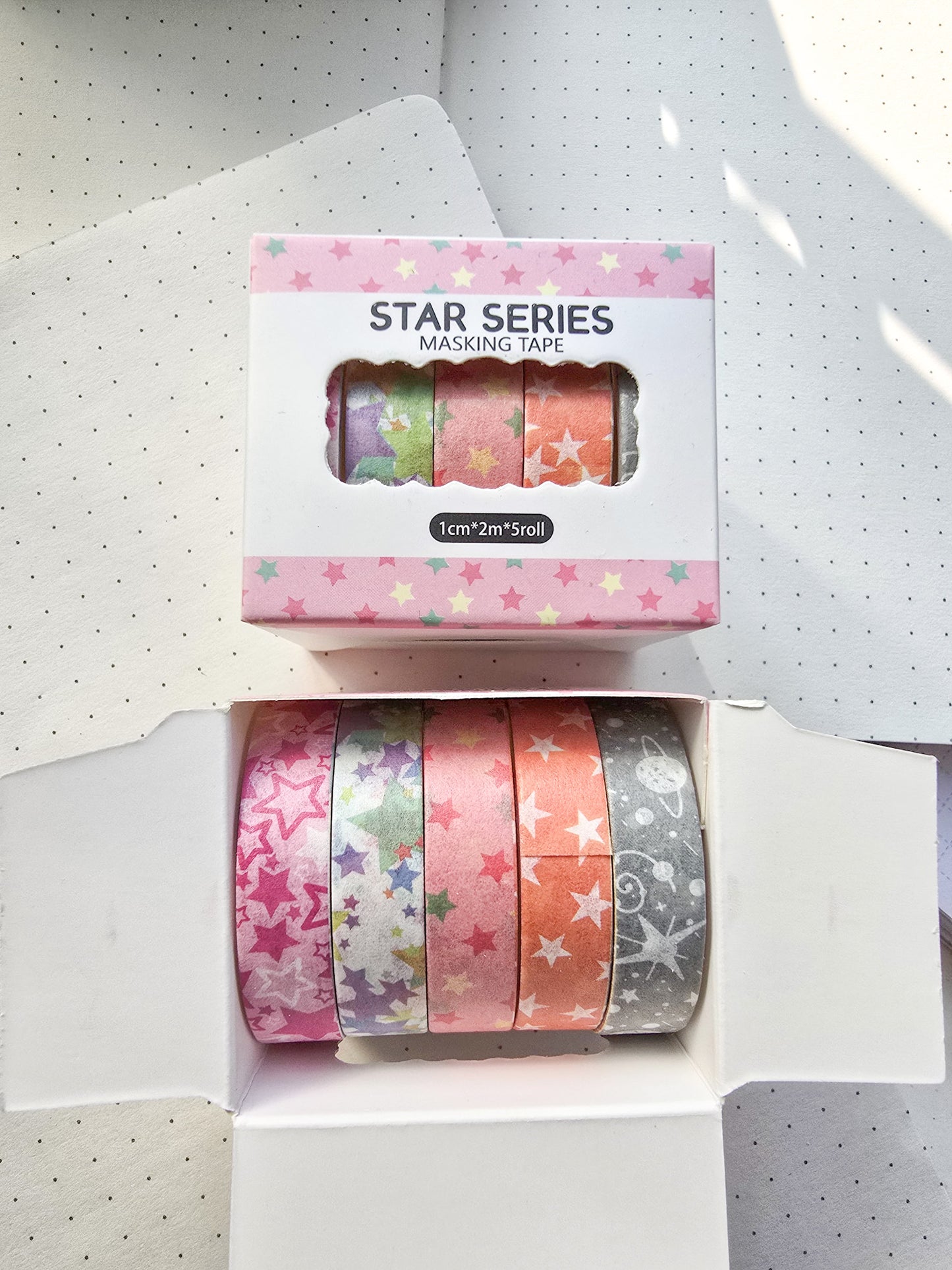 xmjd3089b -2 Star Series Washi Tape Set | 1cm* 2m set of 5
