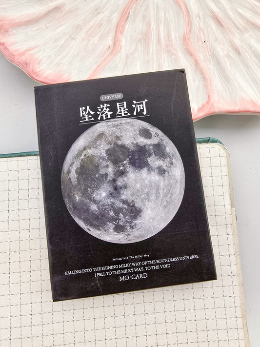 Mmk06d237 Polaroid photo Moon n Space | mocard 30 pcs | Paper Sticker| 58mmX88mm