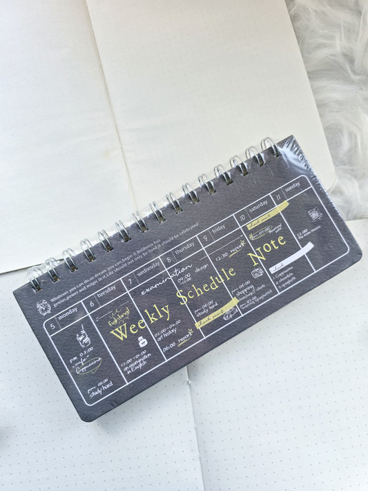 Jzxq14-2216 Weekly Schedule Note Random Colour | 95*209mm 80 Pages