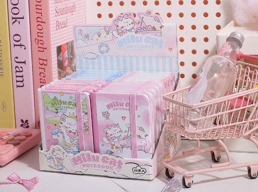 Jgyca7801 Milu Cats A7 Notebook Ruled Notebook | 80 Pages 6.9*10cm