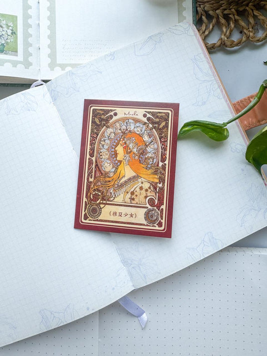 MHD-MXSN005|G-2| Vintage Character Transparent Stickers | 5 Designs 2 Each | 10 Stickers Total