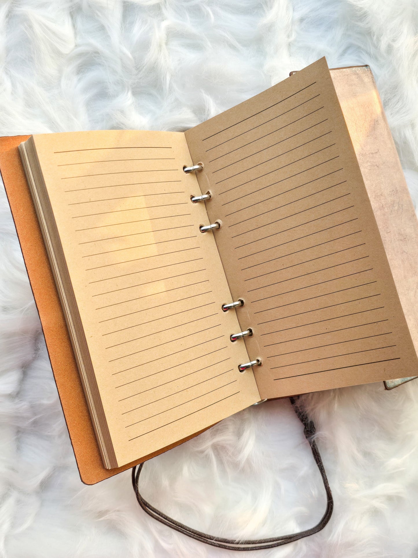 Vintage Leather Diary Notebook Detachable A5 Sheets Hydrangeas |90 Sheets/180 Pages
