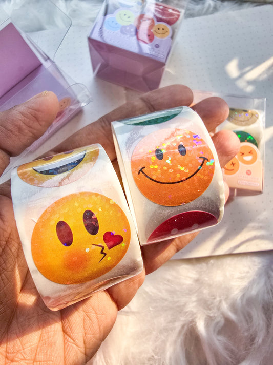 Smily Sparkling Sticker Roll | Random Design