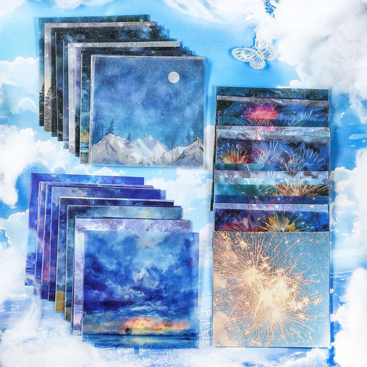 Kzjj005 Void Realm Journal Paper Pack Paper&Vellum | Void Nature Collection | 10x2 20 pc. | 100*100mm