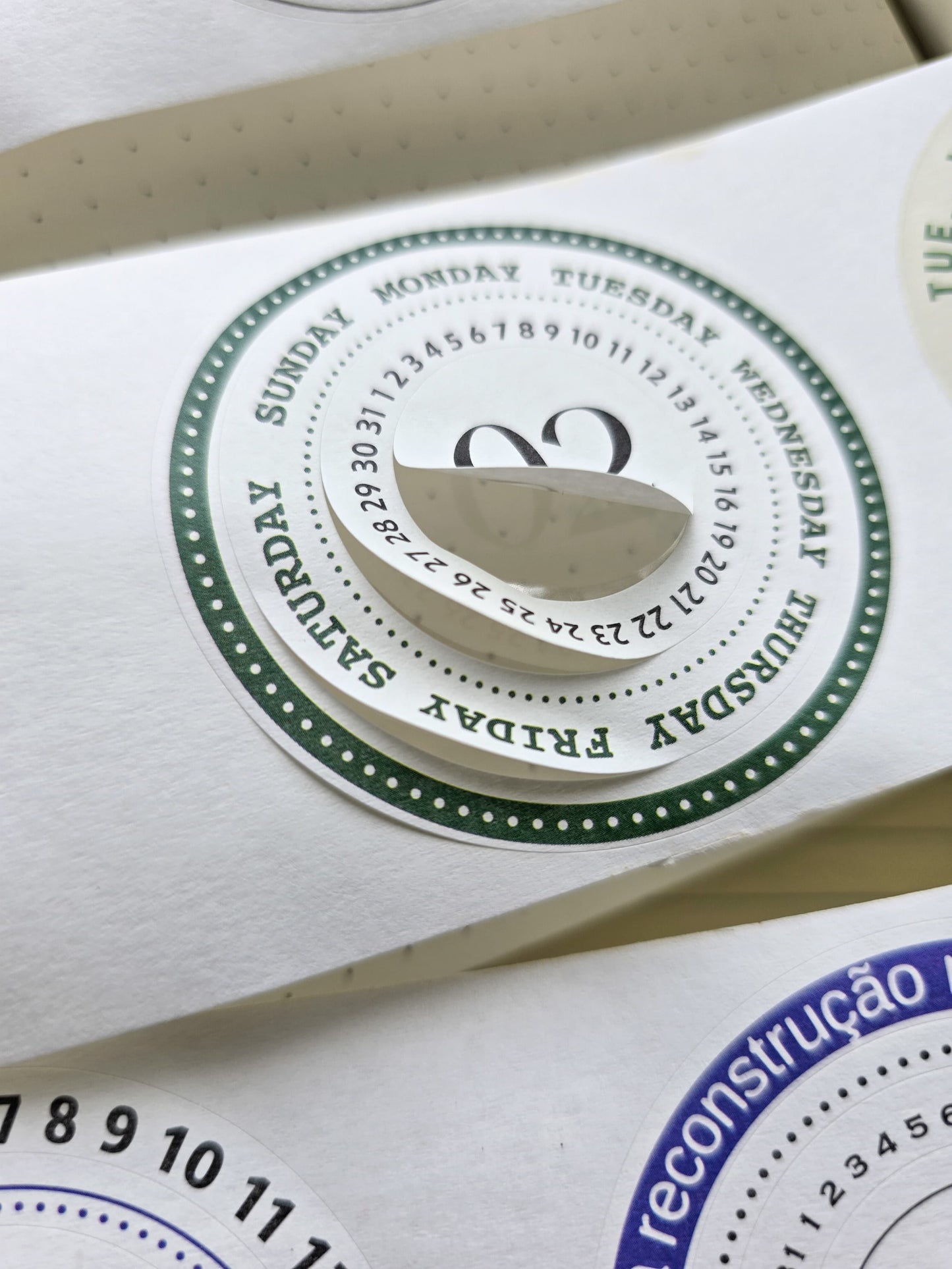 MLZJ201|R-E| -Any One Random Sticker Roll| Date Series boxed tape Moran's Land series English text landscaping precut film recycling stickers