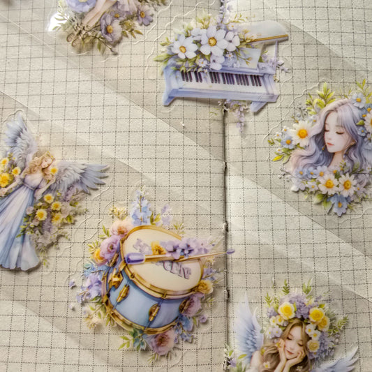 YYXZXL101|R-E| Sticker Roll| Blue Fairy pet sticker Roll