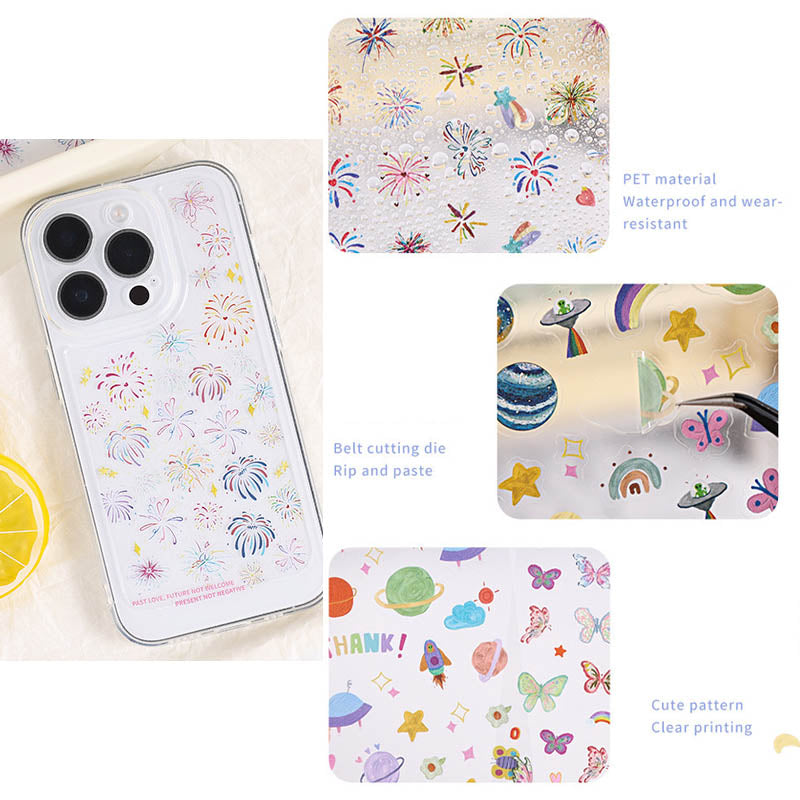DMXH403 - sticker dream star series waterproof pet film material sticker cute creative sticker