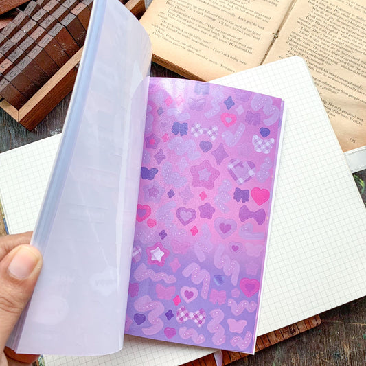 KQ-1624|G-7| MSR - Kawaii Decorative Sticker Book | Deco Stickers | 24 Sheets | 12.5x18.5CM | Misty Secret Realm