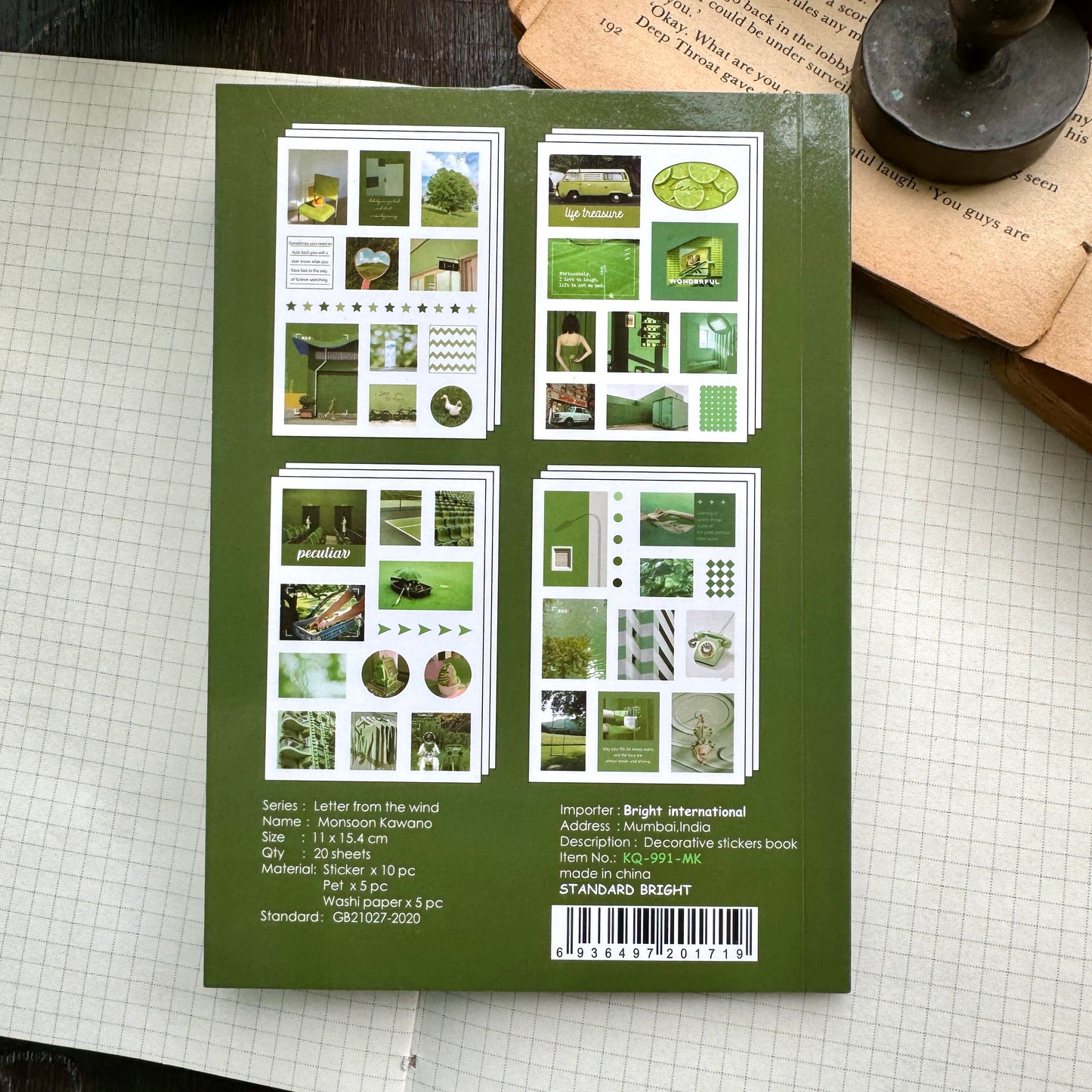 KQ991MK Paper Cutout & Sticker Book with Paper Sticker Pet Sticker | 20 Sheets | Sticker Booklet