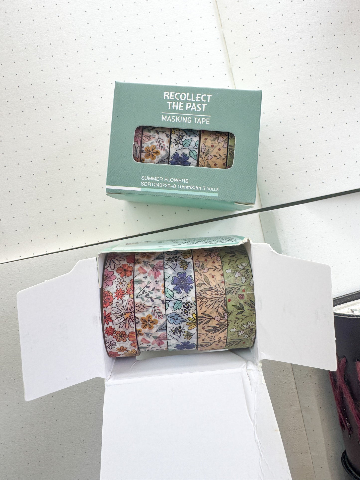 Sdrt240730-8 Summer Flower Series Washi Tape Set Paper Tape| 1cm* 2m set of 5