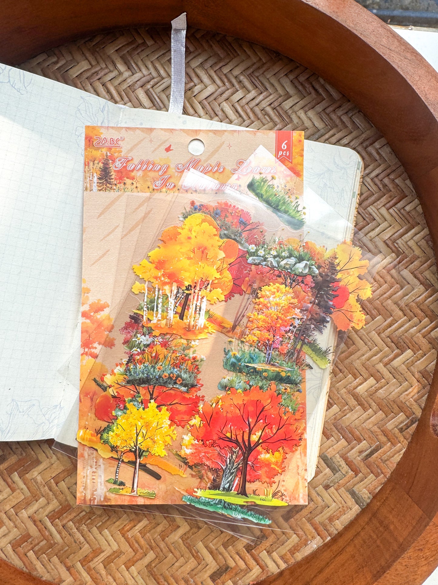 Sjsj403 Tree And Shadows Transparent Sticker Sheet |6 sheet set