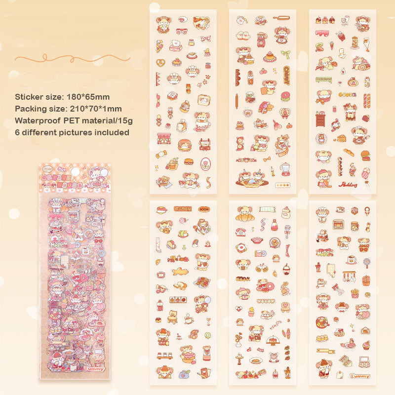 TGXY403 - sticker candy heart langu series children cute sticker waterproof pet hand account diy film card