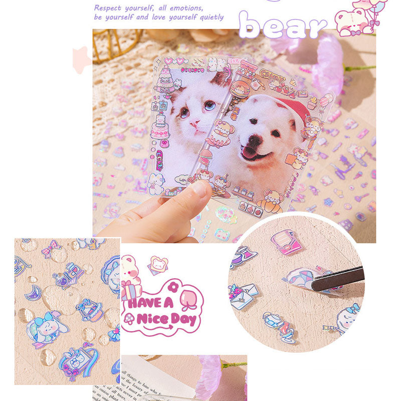 TGXY403 - sticker candy heart langu series children cute sticker waterproof pet hand account diy film card