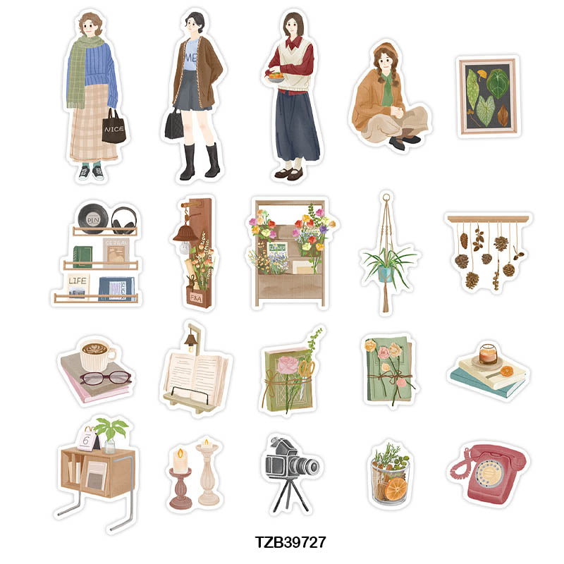 Tzb39727 |G4| Infeel Pet Sticker Pack 20Pc | Girl Stickers