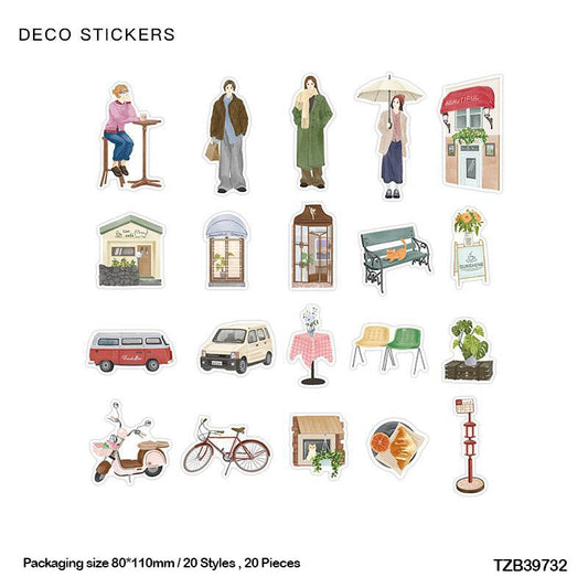 Tzb39732|G4| Infeel Pet Sticker Pack 20Pc | Girl Stickers