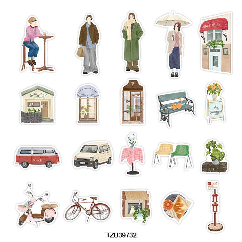 Tzb39732|G4| Infeel Pet Sticker Pack 20Pc | Girl Stickers