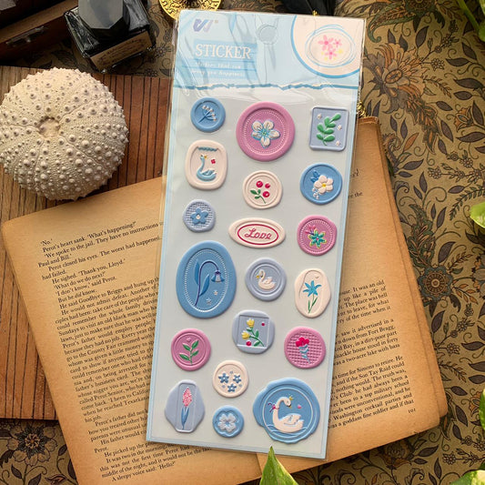 WXMYZ6|G-11| Wax Sealed Themed Sticker | Wax Stamp Sticker