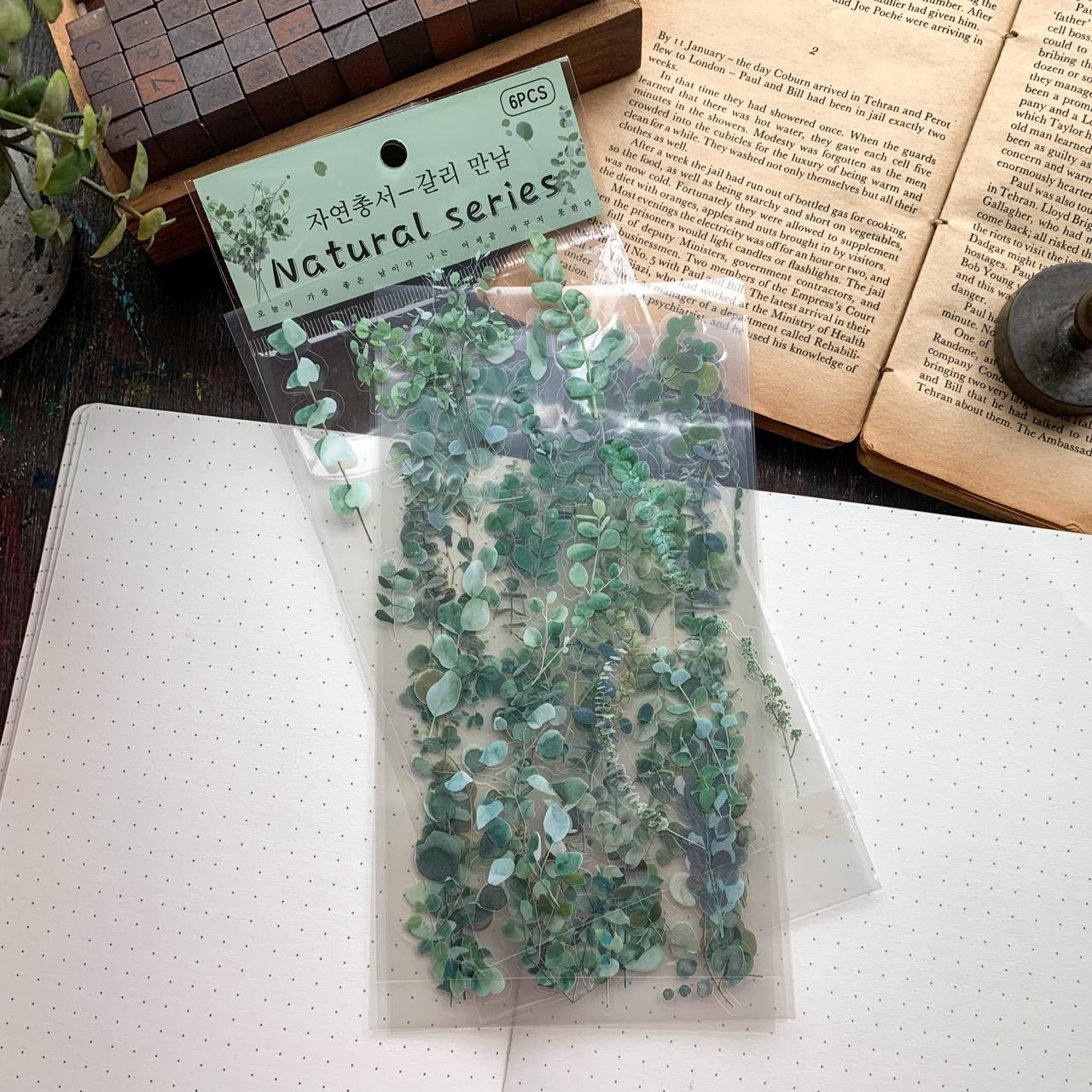 Zrcs 808|G-3| PET Journal Sticker | Transparent Sticker - 6 sheet