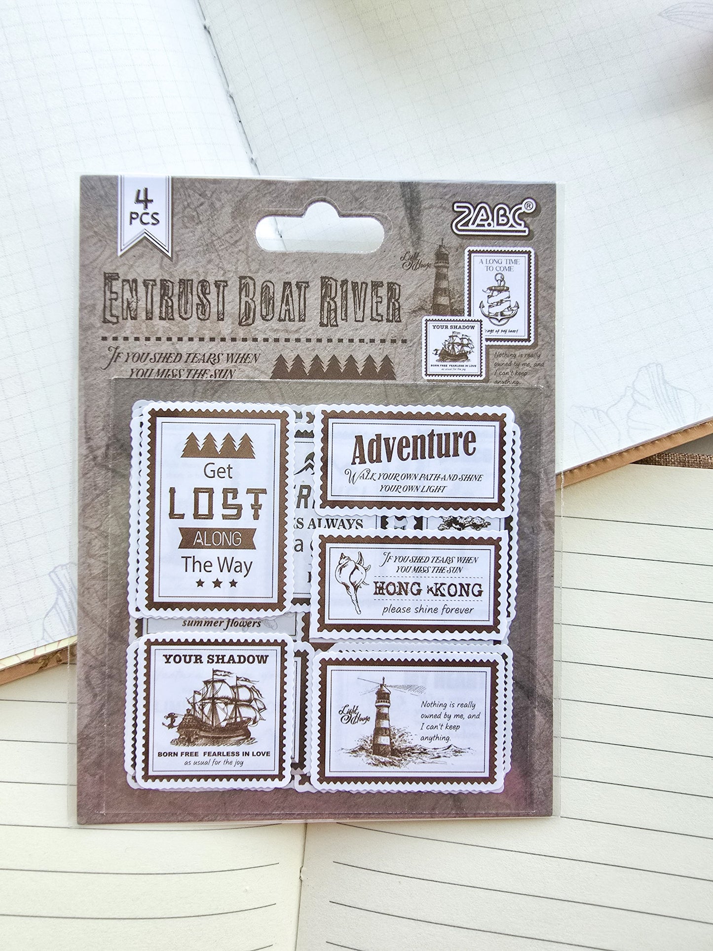 Cxyd604 Paper Sticker Sheets | Entrust Boat River | 4 Sheets