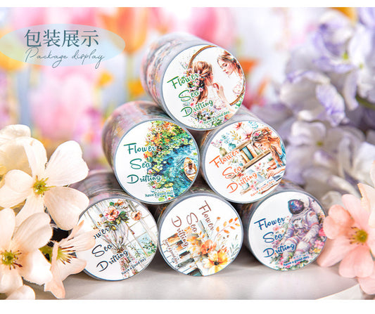 Hhyl001 The Sea Drifting Sticker roll Pet Sticker | 60mm*2m | D