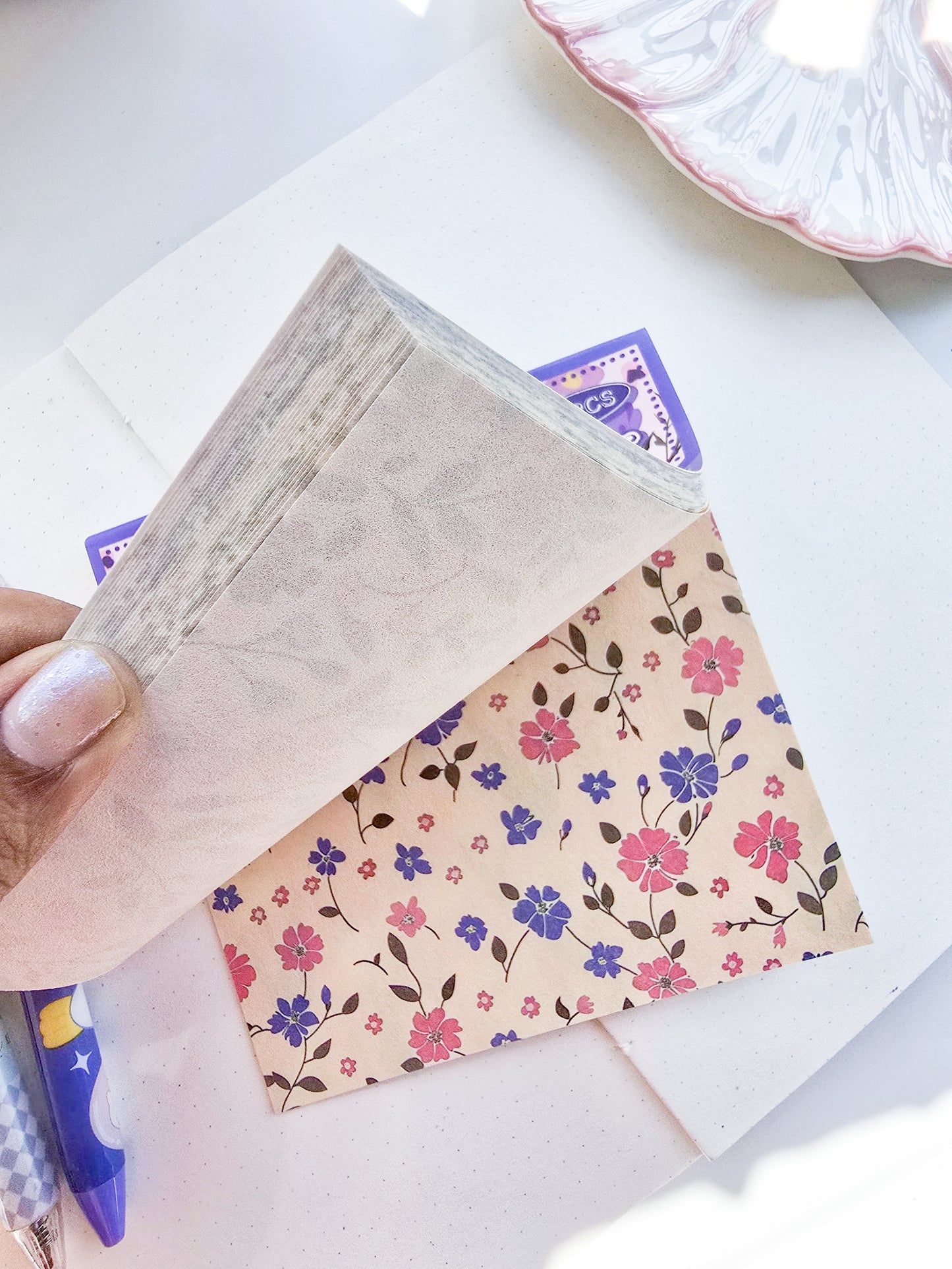 NXSG-604|G-4| Wind Bright Summer| Journal Paper| Floral Vintage Paper| Purple Theme|120*120mm 30 Pcs