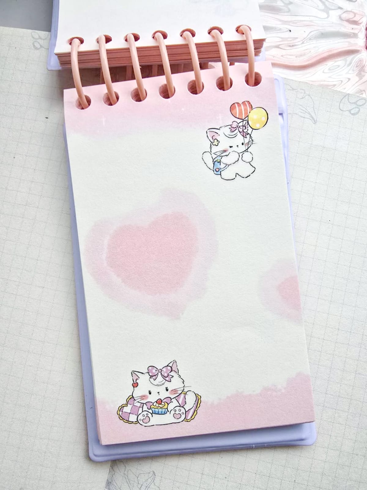 JGXQ100964-5758 | Cream Cat | Kawaii Notebook | 6.3*10.7 cm |