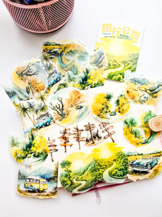 MHDLXGL004 | G2 | Travel Highway Pet Transparent Travel Sticker | 15*2 30 pcs