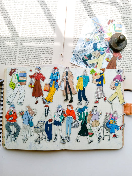 YRSH-601 | Procurement List Character Sticker 30Pcs PET | 70* 80mm