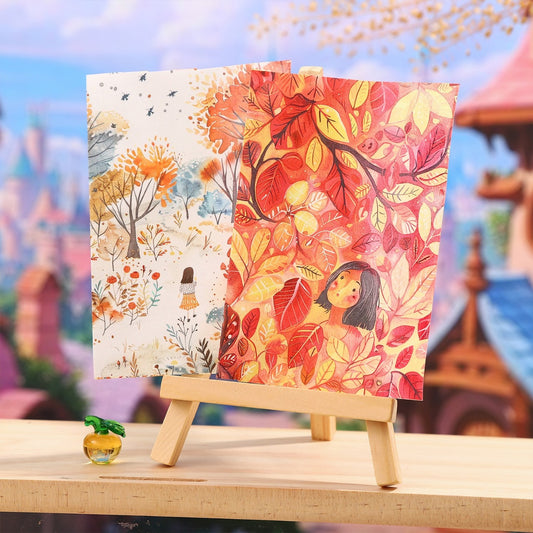 MHD- SJHJ002|Rc| Painting Seasons | Paper Sticker Roll 80mm x 2m