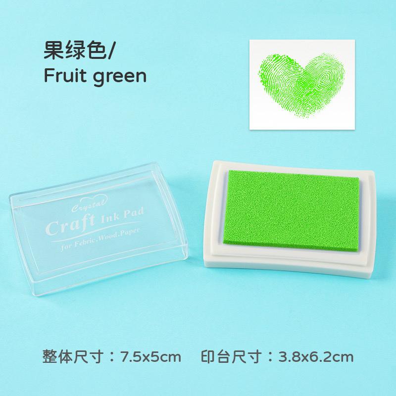 Craft Ink Pad|RB| for Wood, Paper, Fabric | Fruit Green | 6x3.8cm