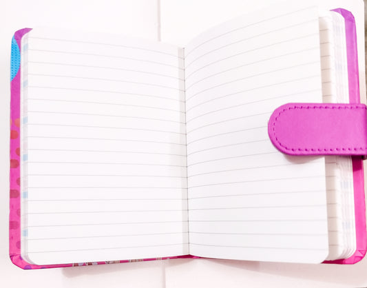 Black Pink Note Book | A6 Diary Ruled 160 Pages |