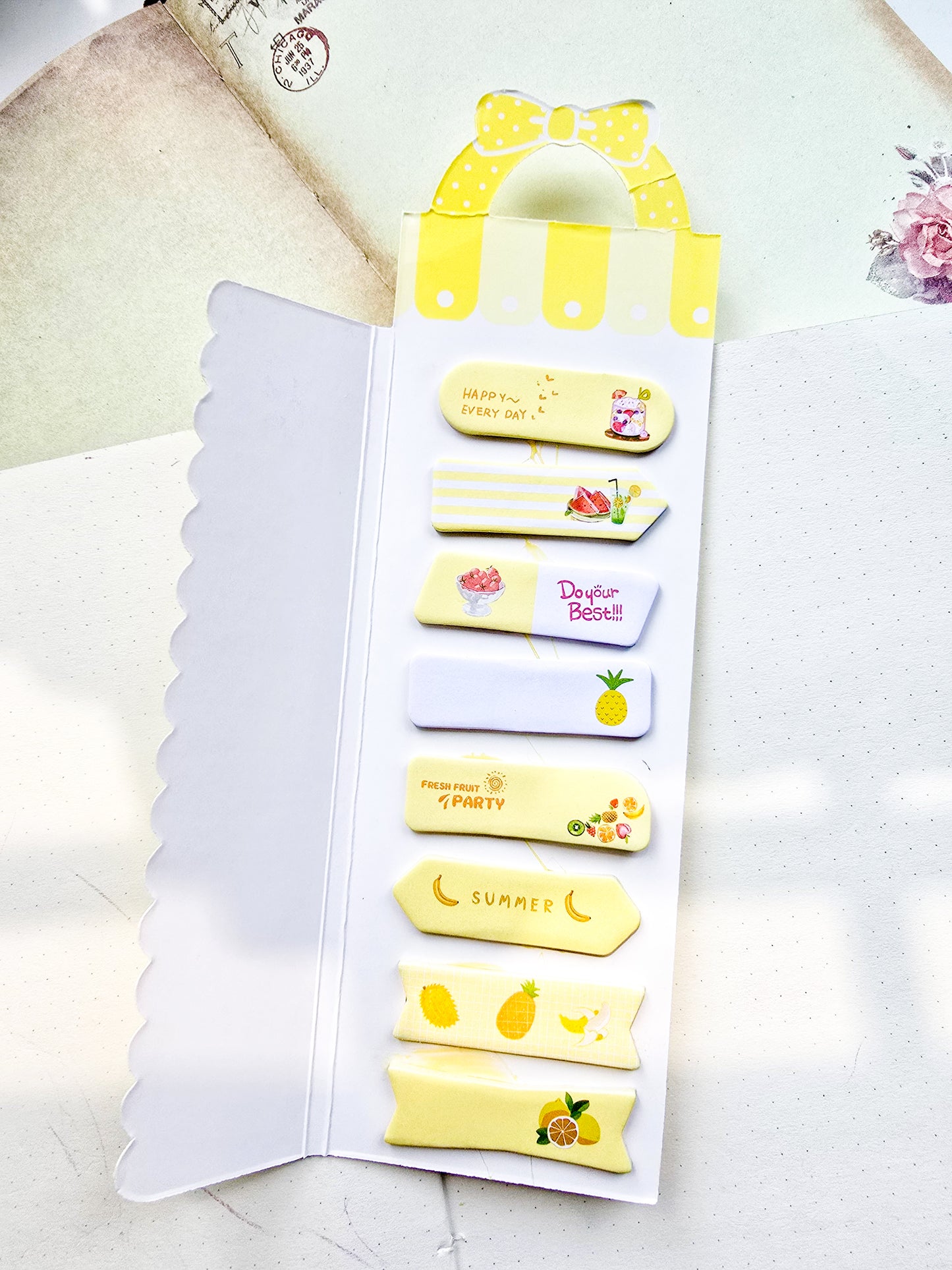 N6-004|Kawaii sticky notes| I LOVE FRUIT |