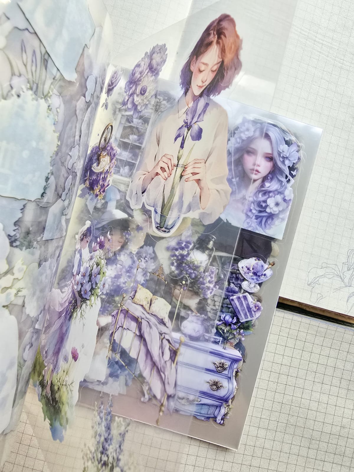 YRRH -404 | Sweet Days Gladdon Sticker Books | 20 Pcs | 105*150mm |