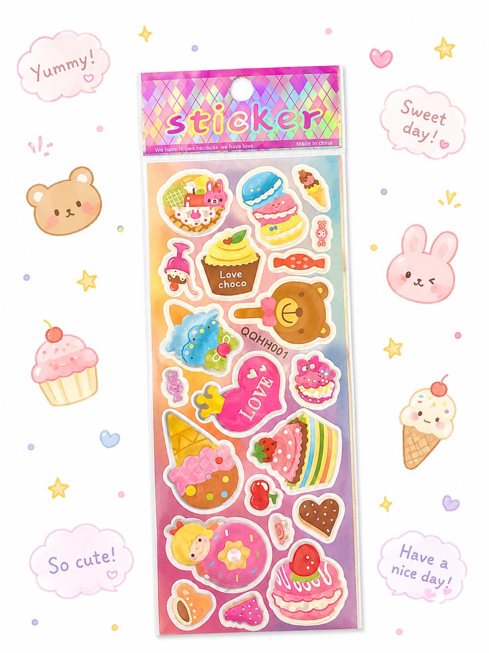 QQHH001 | Kawaii Stickers Set For Kids |