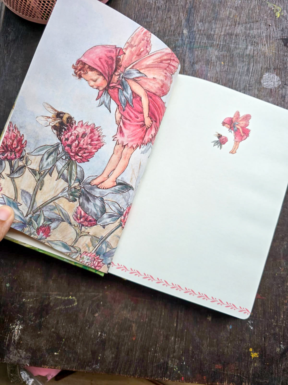 JZA5128-2557 | Paperblanks Flower Fairies Journal Featuring The White Bindweed Fairy Illustration