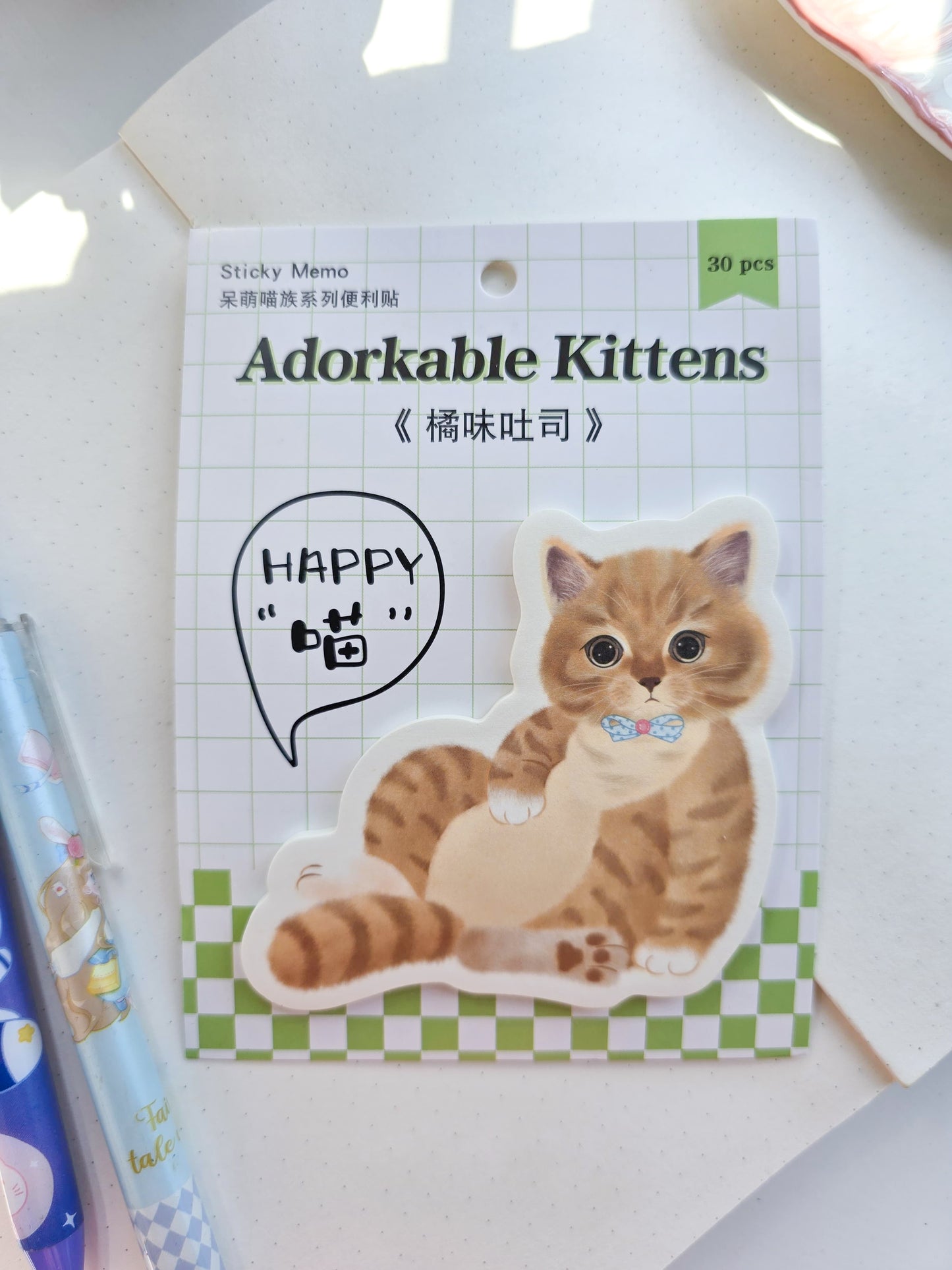 101MG01 | Adorkable Kittens | Cat Sticky Note | 30 Sheets | 105*140mm |
