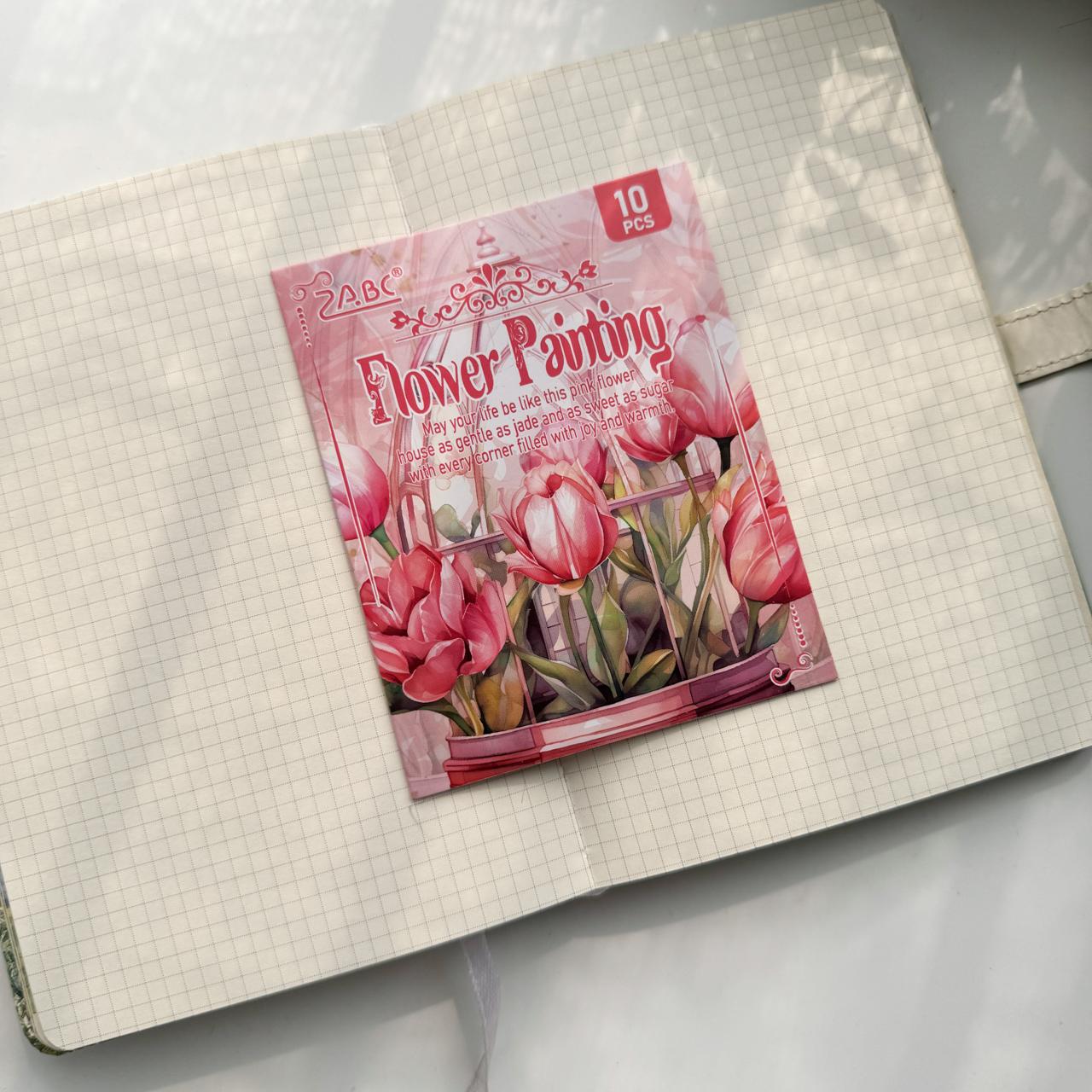 SZHJ604 - sticker pack Flower Path series of creative retro garden landscaping hand account material stickers 10