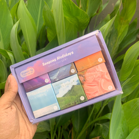 KQ1026SH Paper Sticker Box (6 boxes inside ) TOTAL 300 Stickers