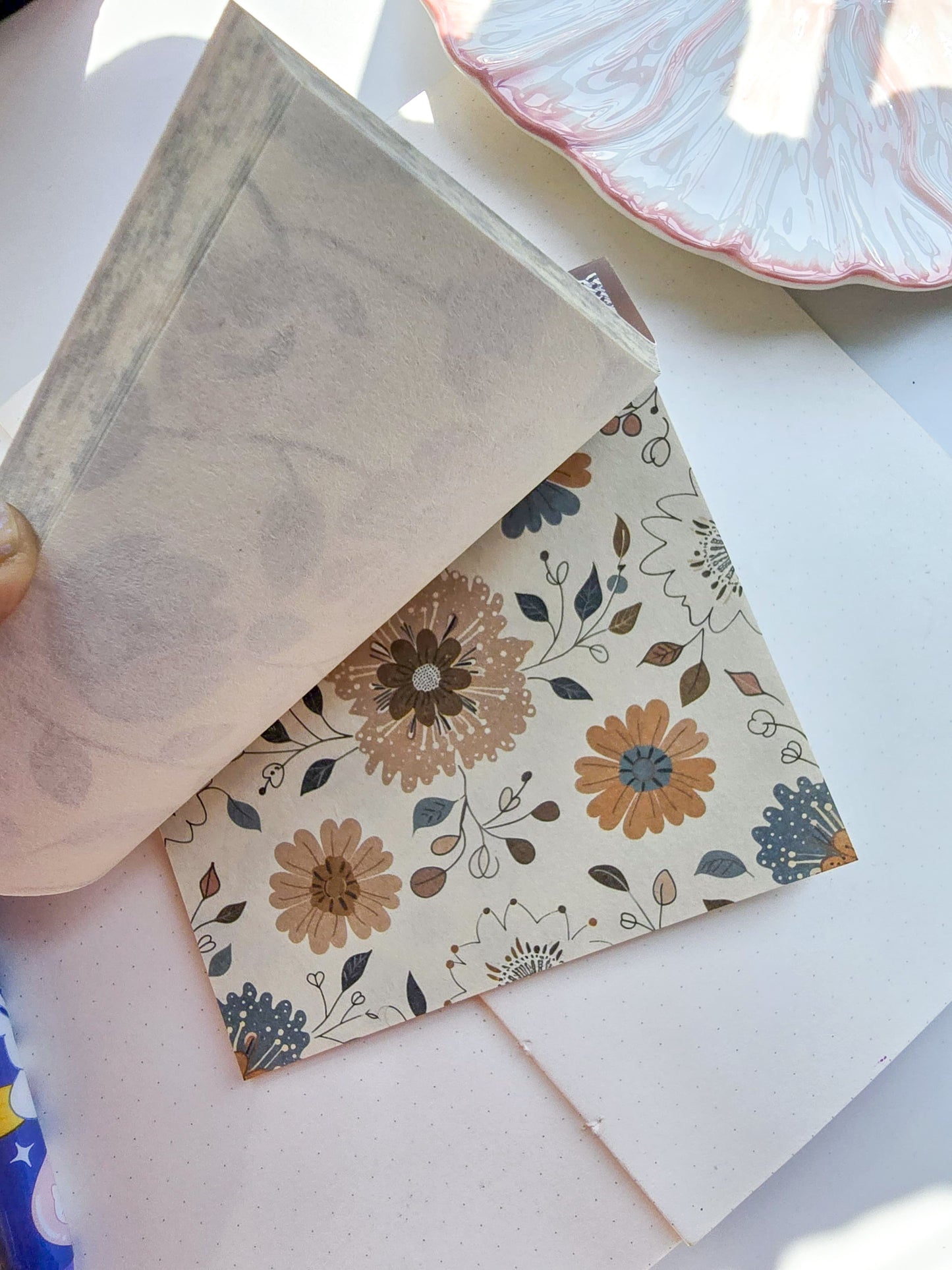 NXSG-601 |G4| Soft Style Retro| Journal Paper| Floral Vintage Paper| Brown Theme|120*120mm 30 Pcs