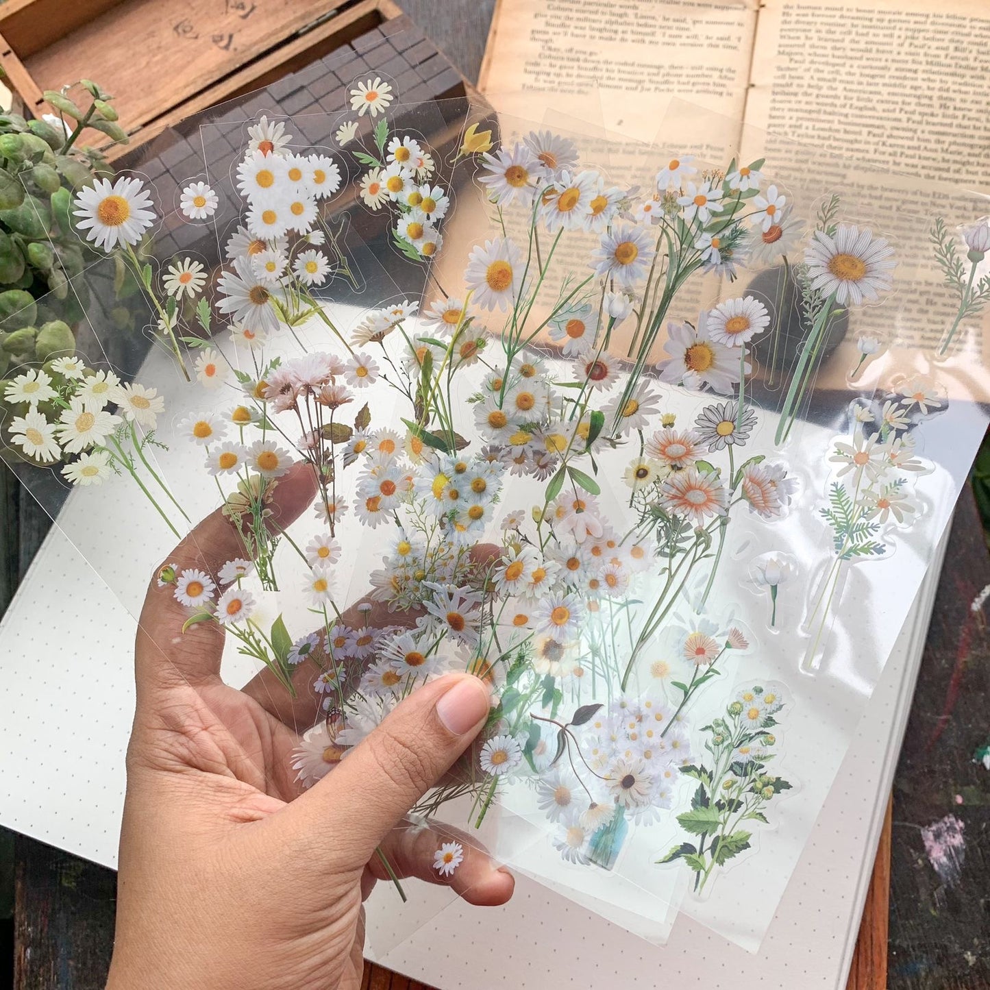 Zrcs 801|G-3| -  PET Journal Sticker | Transparent Sticker - 6 sheet