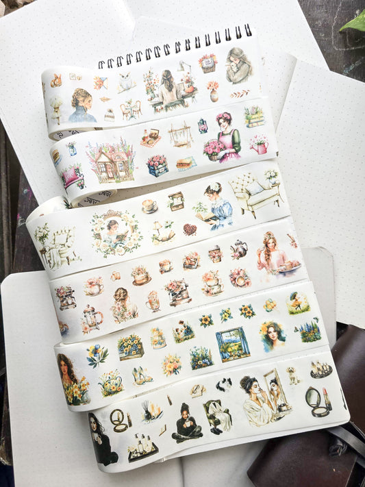 YDHJ-201|R-E| Forest Elves | Girls Series Paper Sticker Roll | Random Any One