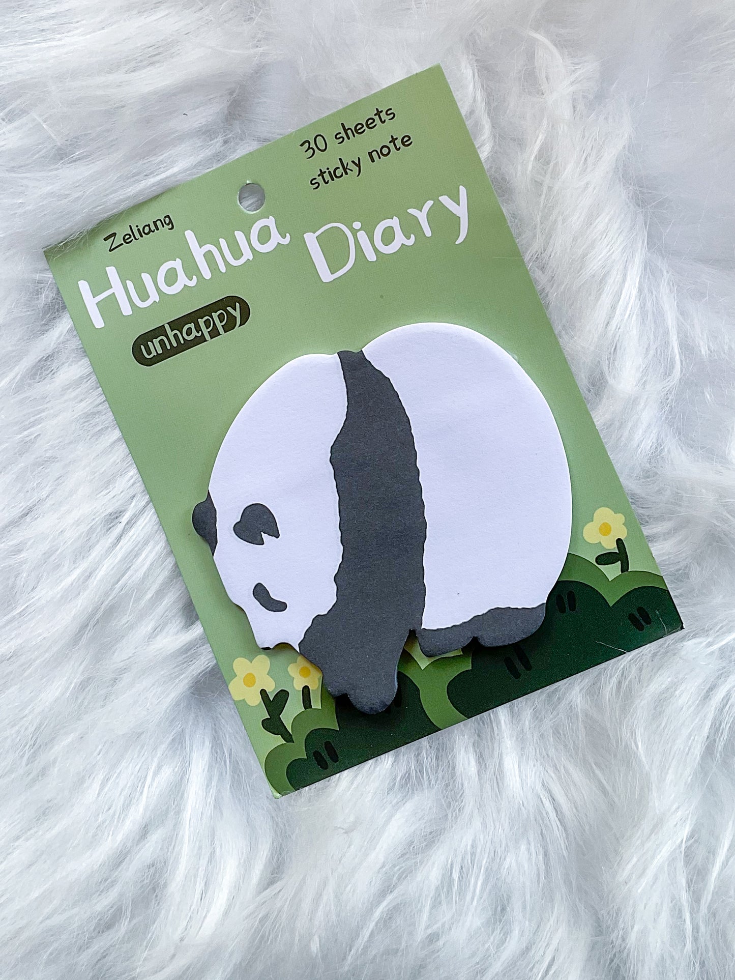 101MG04 | Huahua Diary | Cute Panda Sticky Note| 30 Sheets | 70*85mm