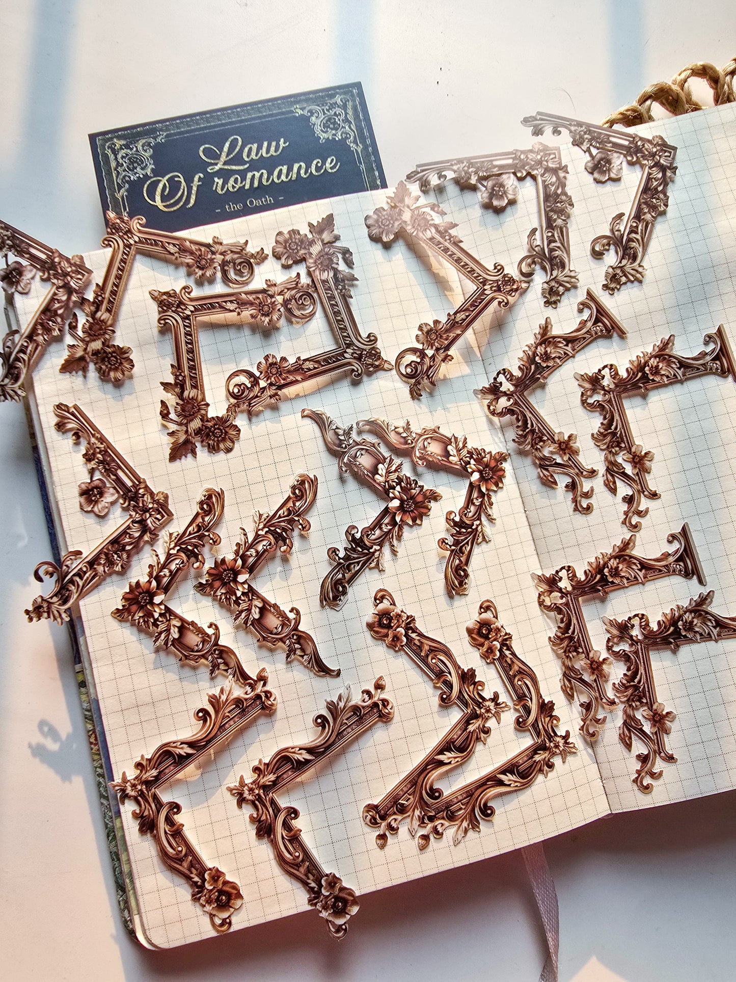 MG033-0845-Yan Ji sticker pack Romantic Rule series Retro Baroque notebook material 20 pieces into 6 options