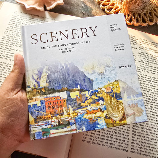 JGYC35804-1203 C |  Scenery Notebook Journal Planner 15.6 cm x 15.5 cm 80 pages