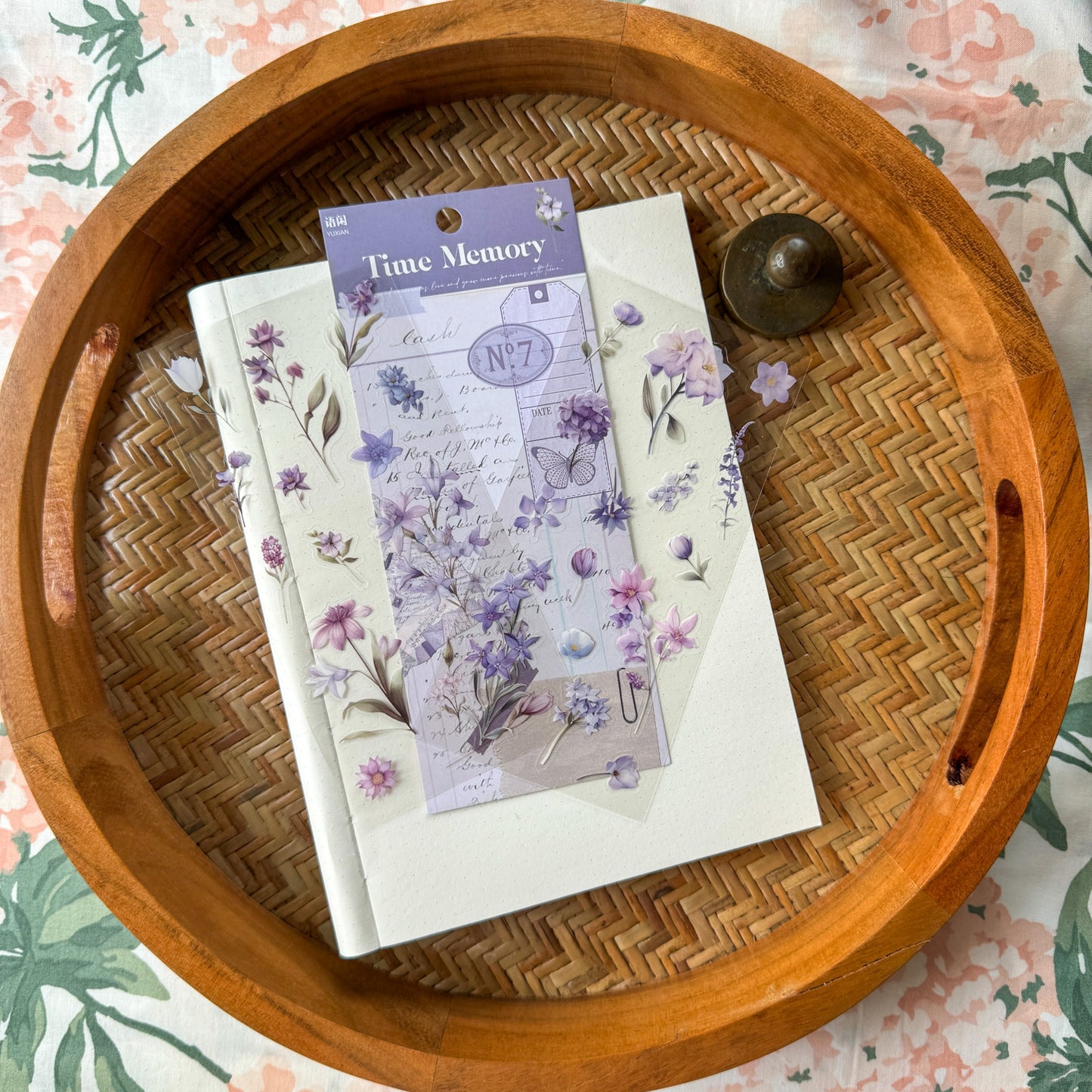 Tz7402C|G-10| Time Memory Flower Sticker Pack 2 Sheets