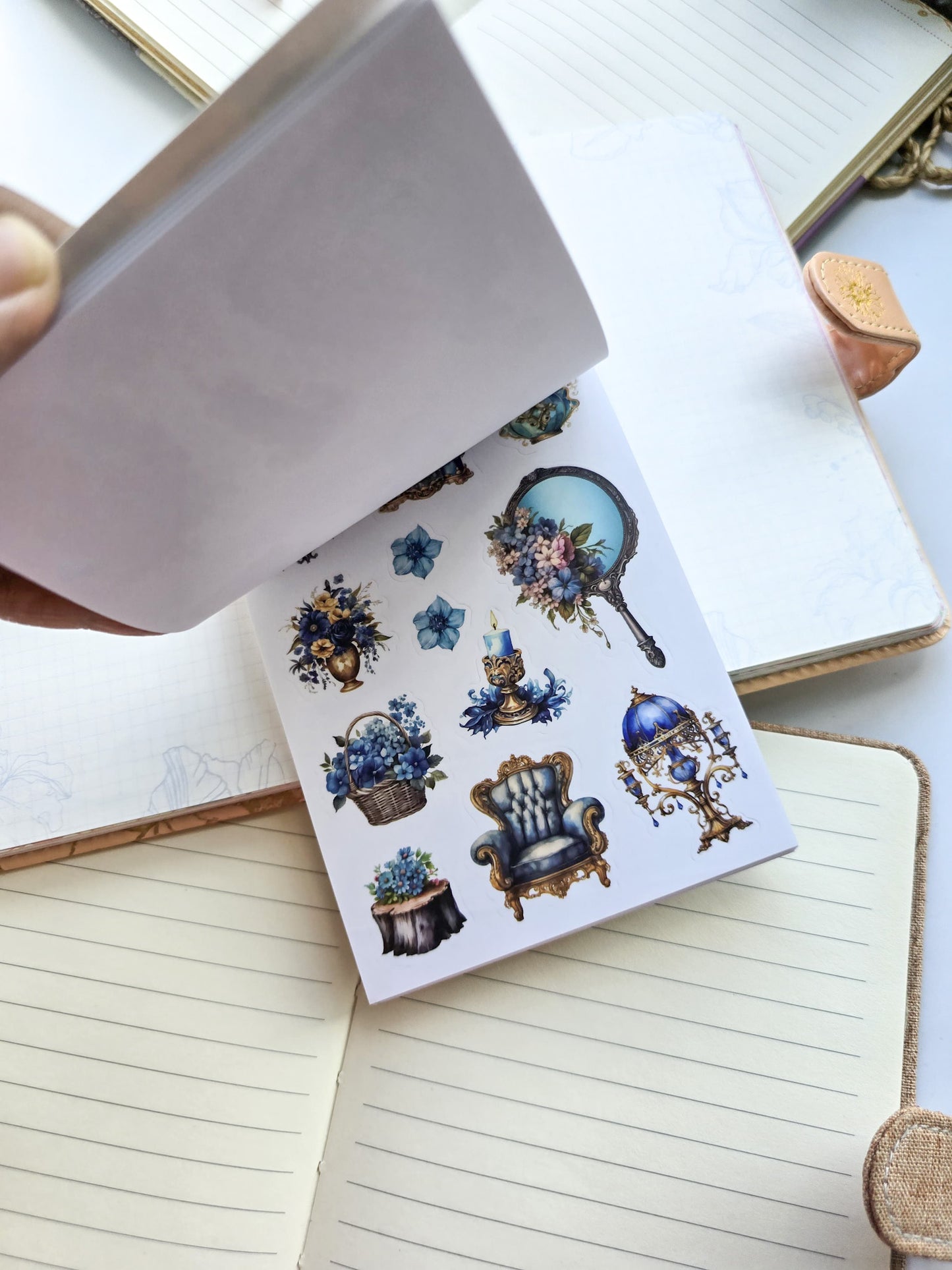 Smjsg403|G-7| Paper Sticker Book  Rhein Hoewn  20 Pages 100*145mm PreCut Sticker